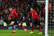 Victor Lindelof's (L) equaliser - Manchester United v Burnley FC - Premier League
